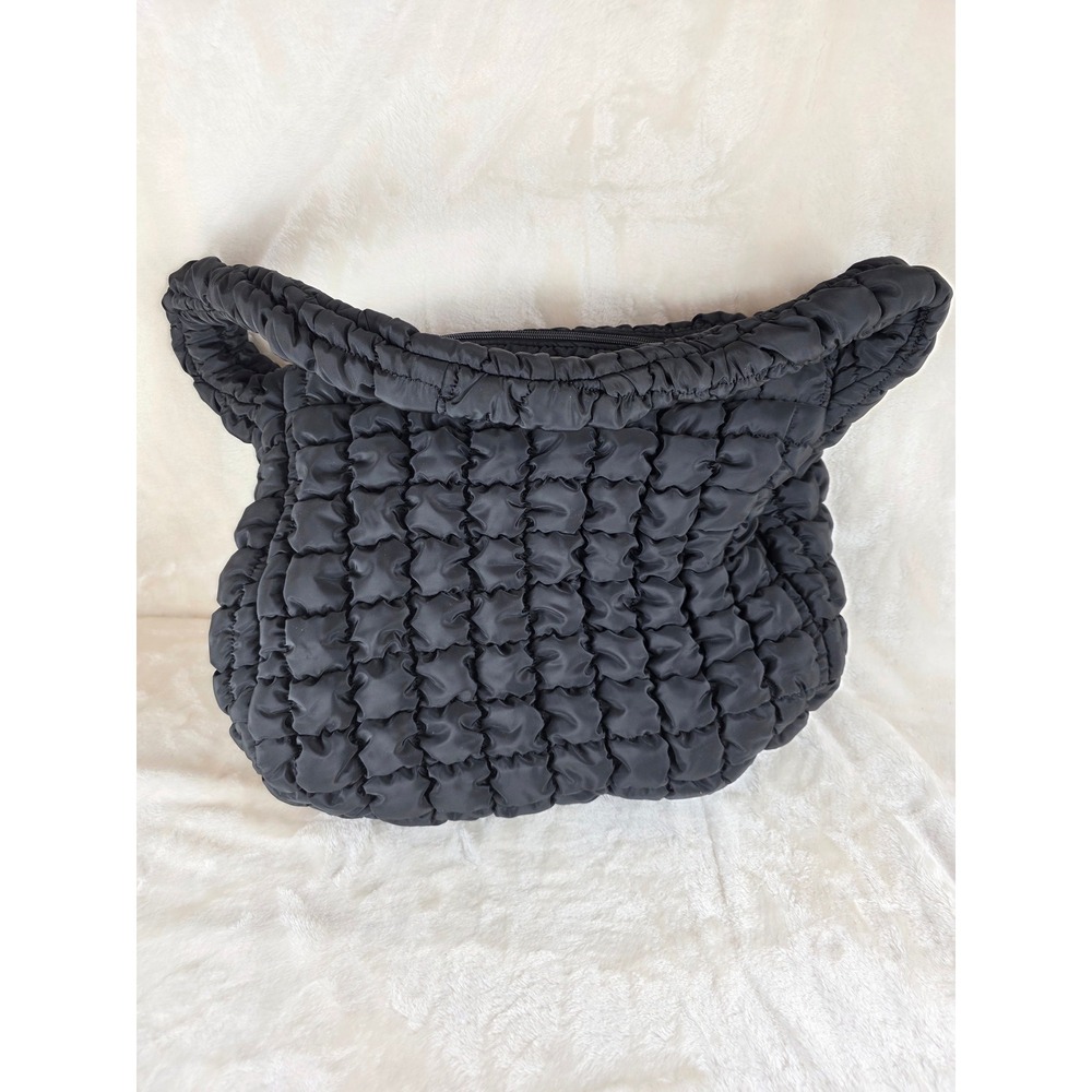 Wild Fable Black Quilted Puffy Tote Bag